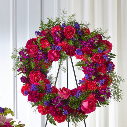 Calming Colors Wreath –  Dejavu Florist And Balloons, Durham NC