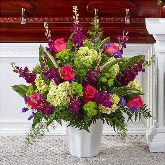 Beautiful Horizons Floor Basket –  Dejavu Florist And Balloons, Durham NC