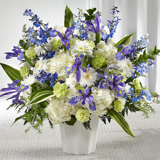 Soft Serenity Floor Basket –  Dejavu Florist And Balloons, Durham NC