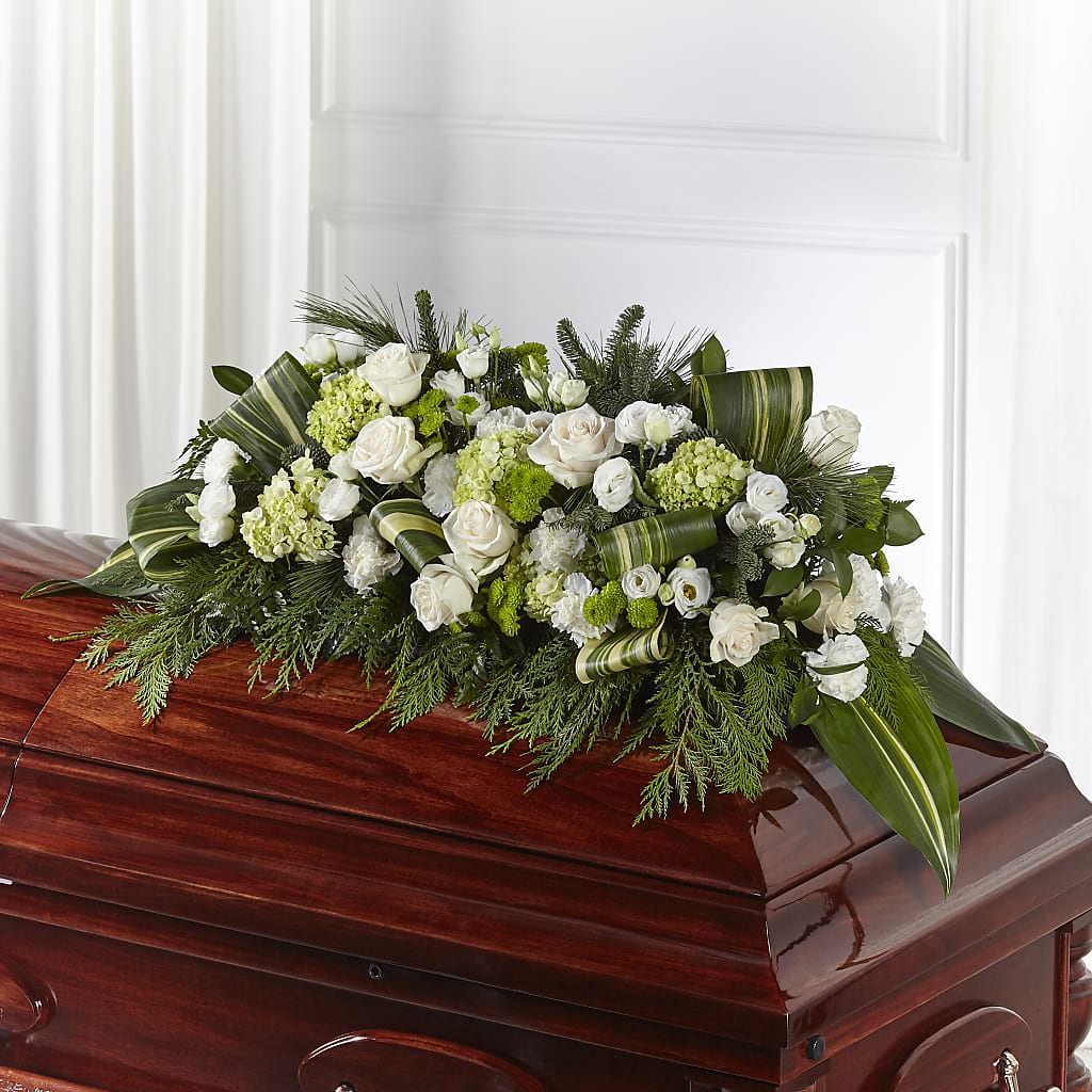 Hopeful Gesture Casket Spray –  Dejavu Florist And Balloons, Durham NC