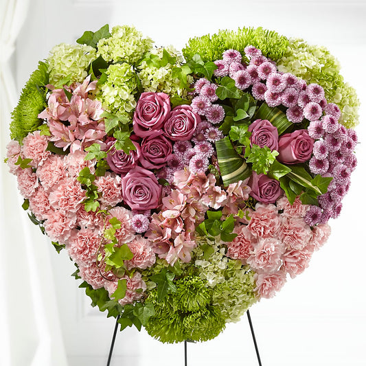 Heartwarming Standing Heart –  Dejavu Florist And Balloons, Durham NC