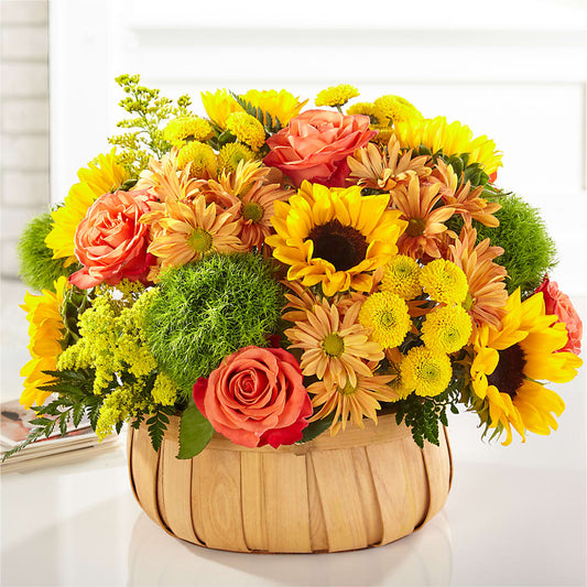 Harvest Sunflower Basket –  Dejavu Florist And Balloons, Durham NC