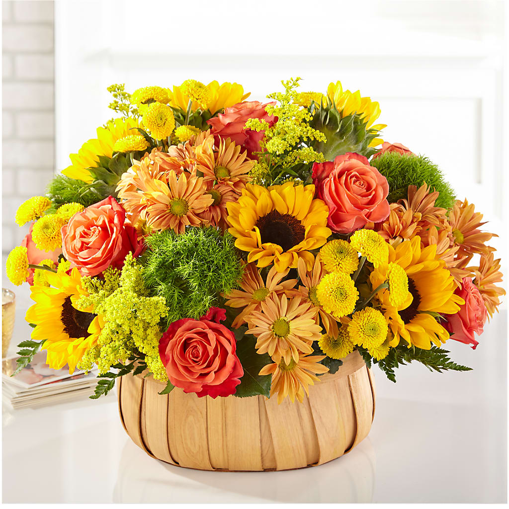 Harvest Sunflower Basket –  Dejavu Florist And Balloons, Durham NC