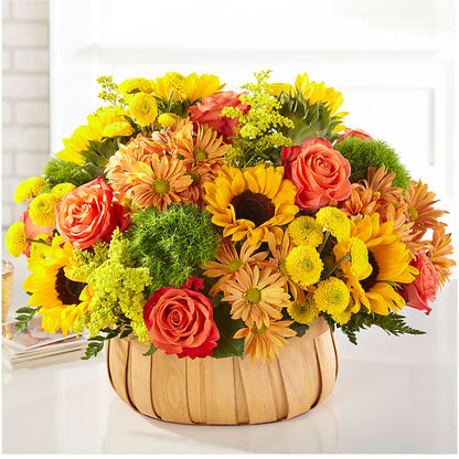 Harvest Sunflower Basket –  Dejavu Florist And Balloons, Durham NC
