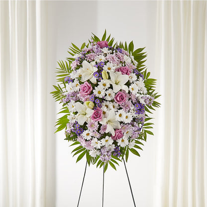 Surrounded by Love Standing Spray –  Dejavu Florist And Balloons, Durham NC