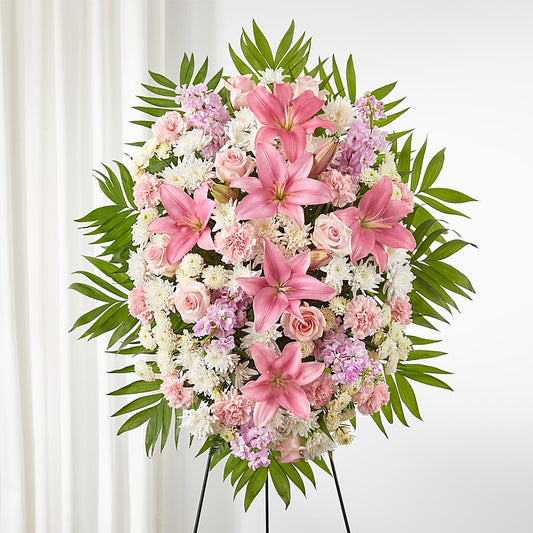 Offering Solace Standing Spray –  Dejavu Florist And Balloons, Durham NC