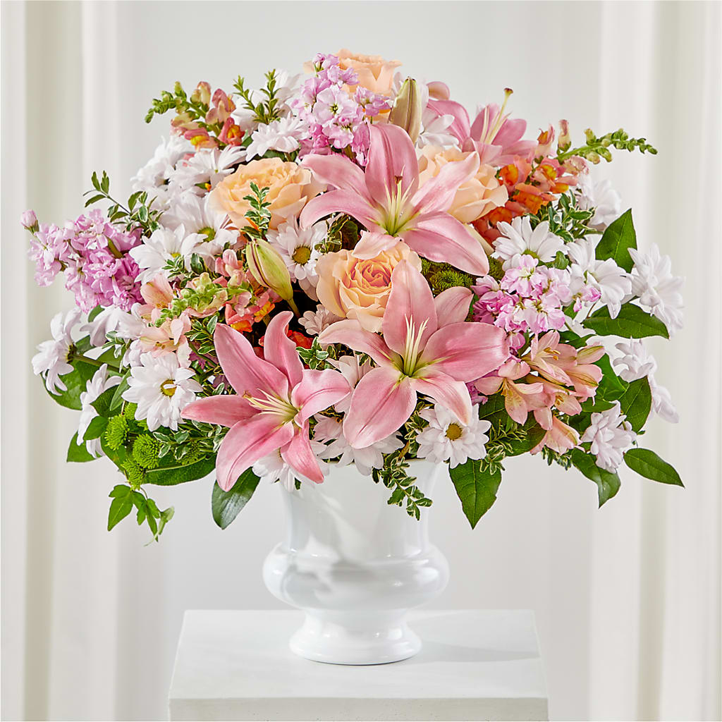 Heartfelt Gesture Urn Arrangement –  Dejavu Florist And Balloons, Durham NC