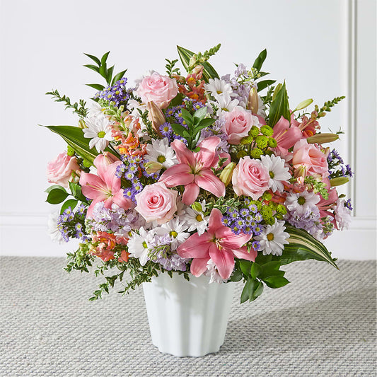 Abundant Compassion Floor Basket –  Dejavu Florist And Balloons, Durham NC