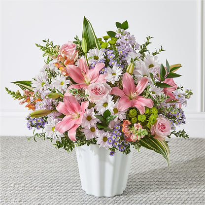 Abundant Compassion Floor Basket –  Dejavu Florist And Balloons, Durham NC