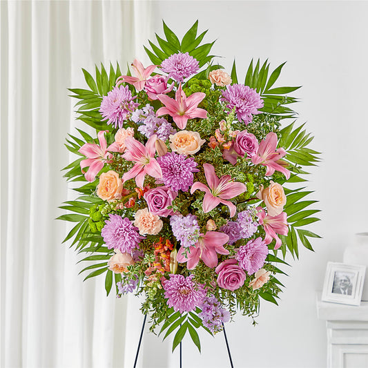 Love & Light Standing Spray –  Dejavu Florist And Balloons, Durham NC