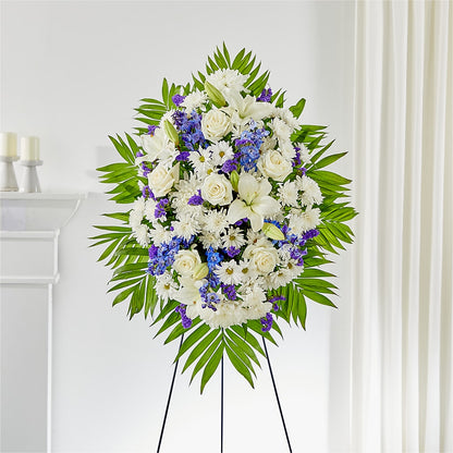 At Rest Standing Spray –  Dejavu Florist And Balloons, Durham NC