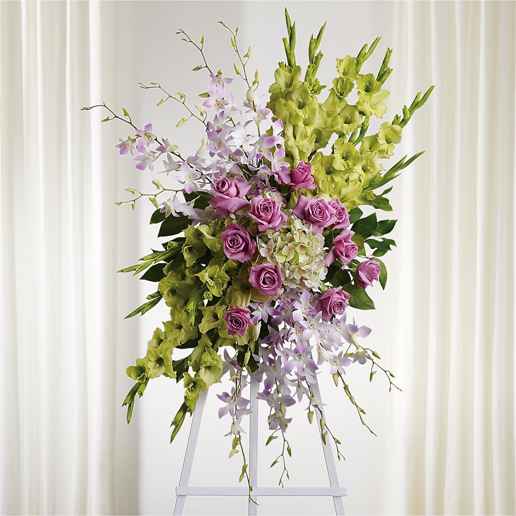 Lasting Legacy Standing Spray –  Dejavu Florist And Balloons, Durham NC
