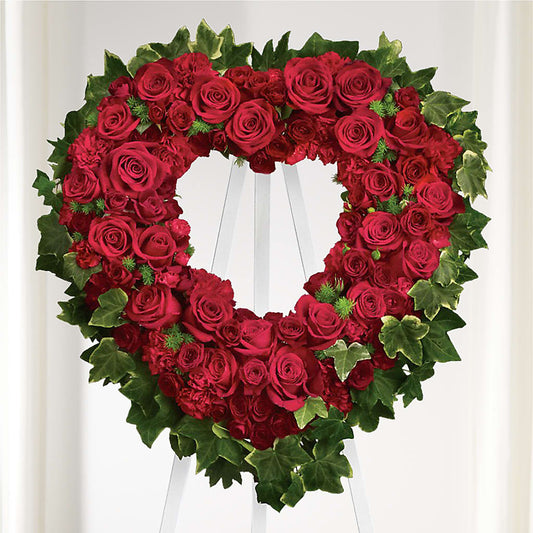 Wholehearted Standing Spray –  Dejavu Florist And Balloons, Durham NC