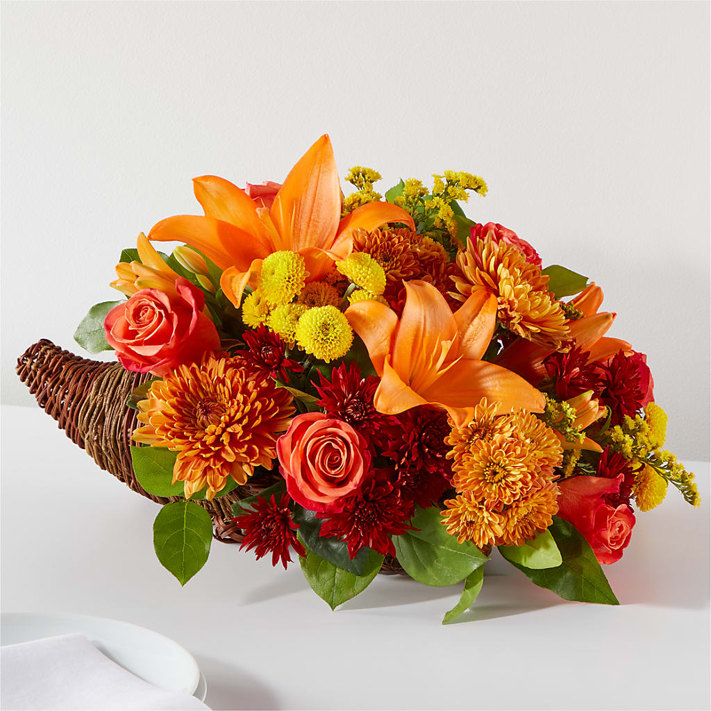 Bouquet of Blessings Cornucopia –  Dejavu Florist And Balloons, Durham NC