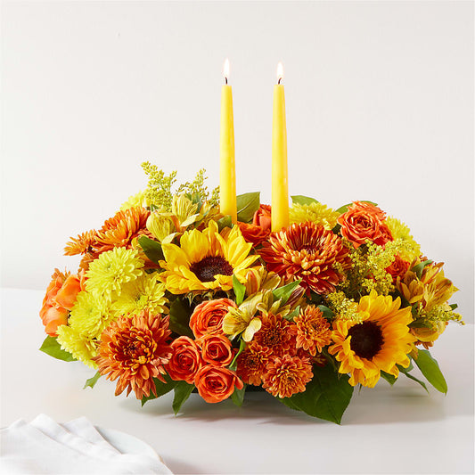 Autumn Harmony Centerpiece –  Dejavu Florist And Balloons, Durham NC