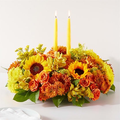 Autumn Harmony Centerpiece –  Dejavu Florist And Balloons, Durham NC