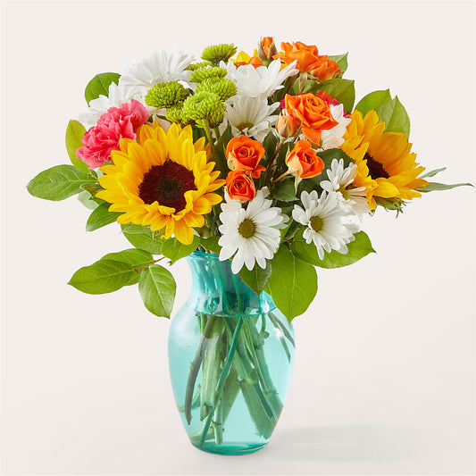 Sun-drenched Blooms Bouquet –  Dejavu Florist And Balloons, Durham NC