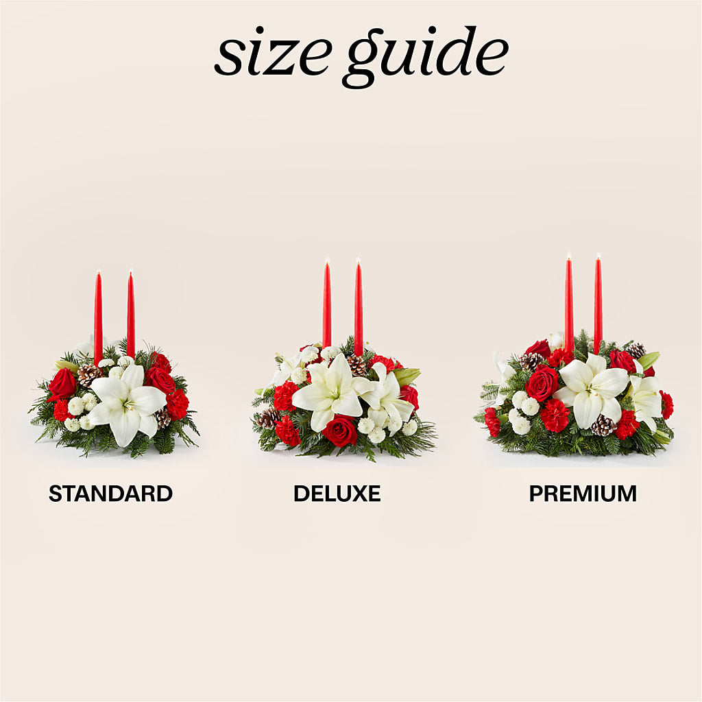 Seasonal Festivities Centerpiece –  Dejavu Florist And Balloons, Durham NC