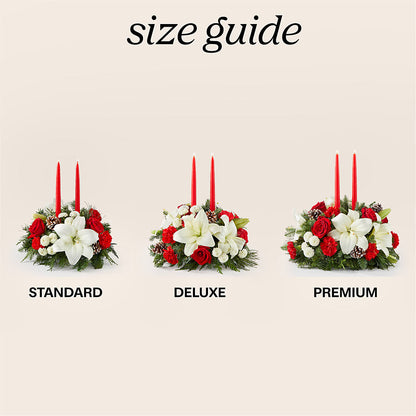 Seasonal Festivities Centerpiece –  Dejavu Florist And Balloons, Durham NC