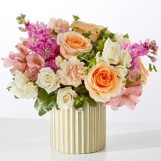Paradise Bouquet with Ivory Vase –  Dejavu Florist And Balloons, Durham NC