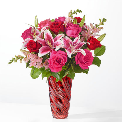 Always You Bouquet with Luxe Swirl Vase –  Dejavu Florist And Balloons, Durham NC