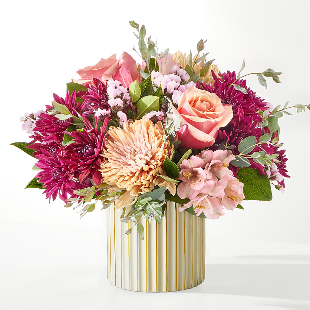 Berry Cobbler Bouquet with Ivory Vase –  Dejavu Florist And Balloons, Durham NC