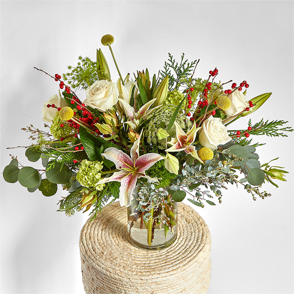Berry & Bright Bouquet –  Dejavu Florist And Balloons, Durham NC