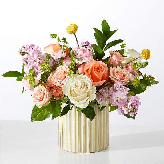 French Market Bouquet with Ivory Vase –  Dejavu Florist And Balloons, Durham NC