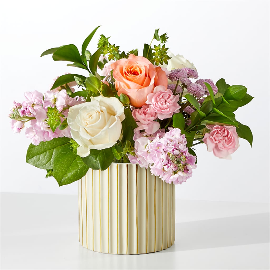 French Market Bouquet with Ivory Vase –  Dejavu Florist And Balloons, Durham NC