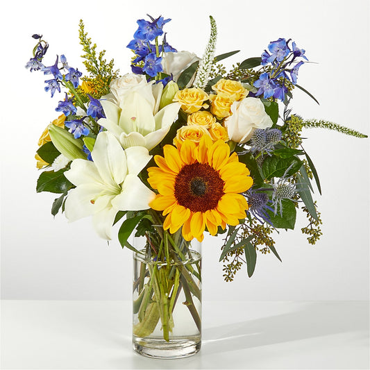 Wonderfully Sunny Bouquet –  Dejavu Florist And Balloons, Durham NC