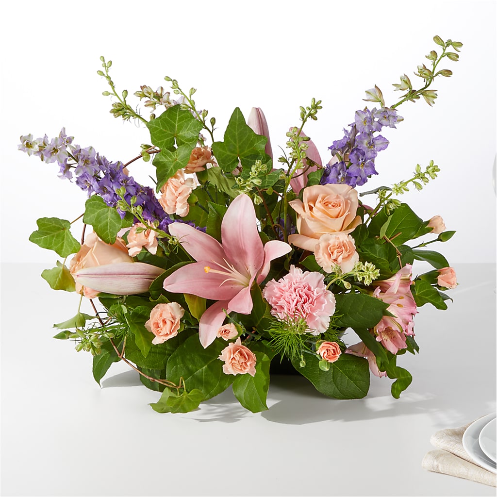 Blossom Time Centerpiece –  Dejavu Florist And Balloons, Durham NC