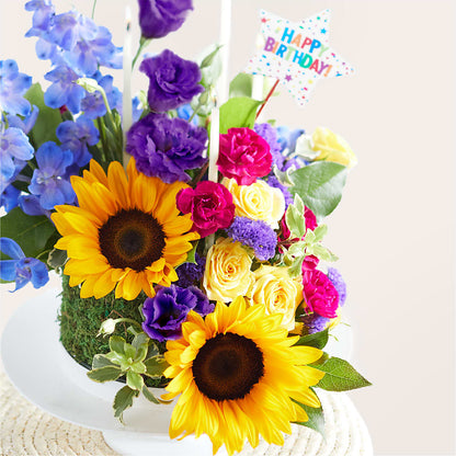 Star of the Day Floral Cake –  Dejavu Florist And Balloons, Durham NC