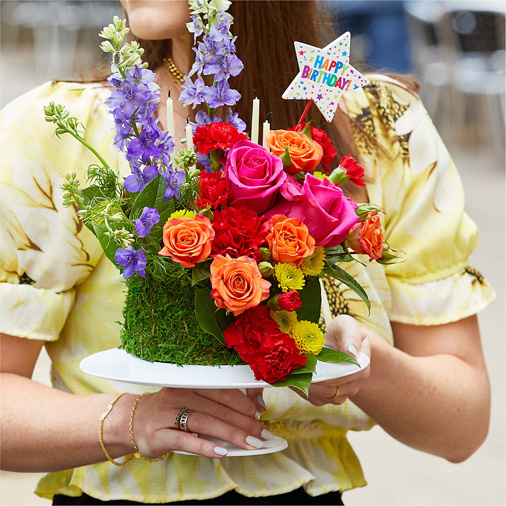 Best Year Yet Floral Cake –  Dejavu Florist And Balloons, Durham NC