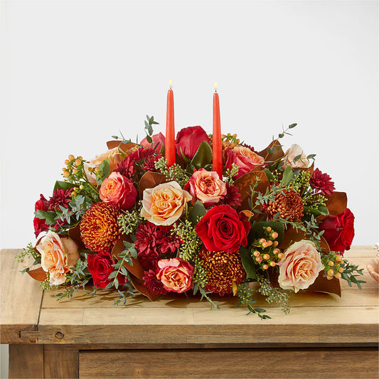 Gather Near Centerpiece –  Dejavu Florist And Balloons, Durham NC
