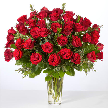 Forever Yours Fifty Stem Red Rose Bouquet –  Dejavu Florist And Balloons, Durham NC