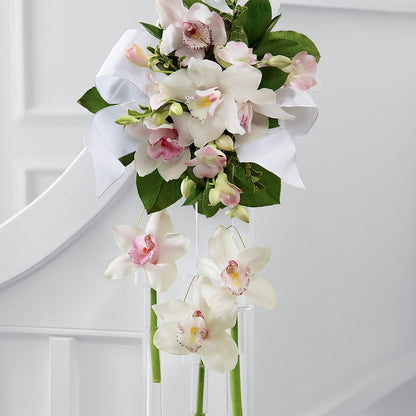 Perfect Entrance Pew Arrangement –  Dejavu Florist And Balloons, Durham NC
