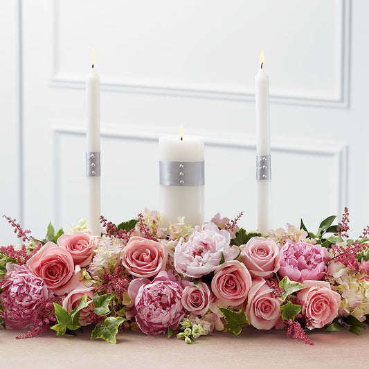 Worldwide Romance Unity Candle Arrangement –  Dejavu Florist And Balloons, Durham NC