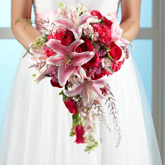 Lily & Rose Bouquet –  Dejavu Florist And Balloons, Durham NC