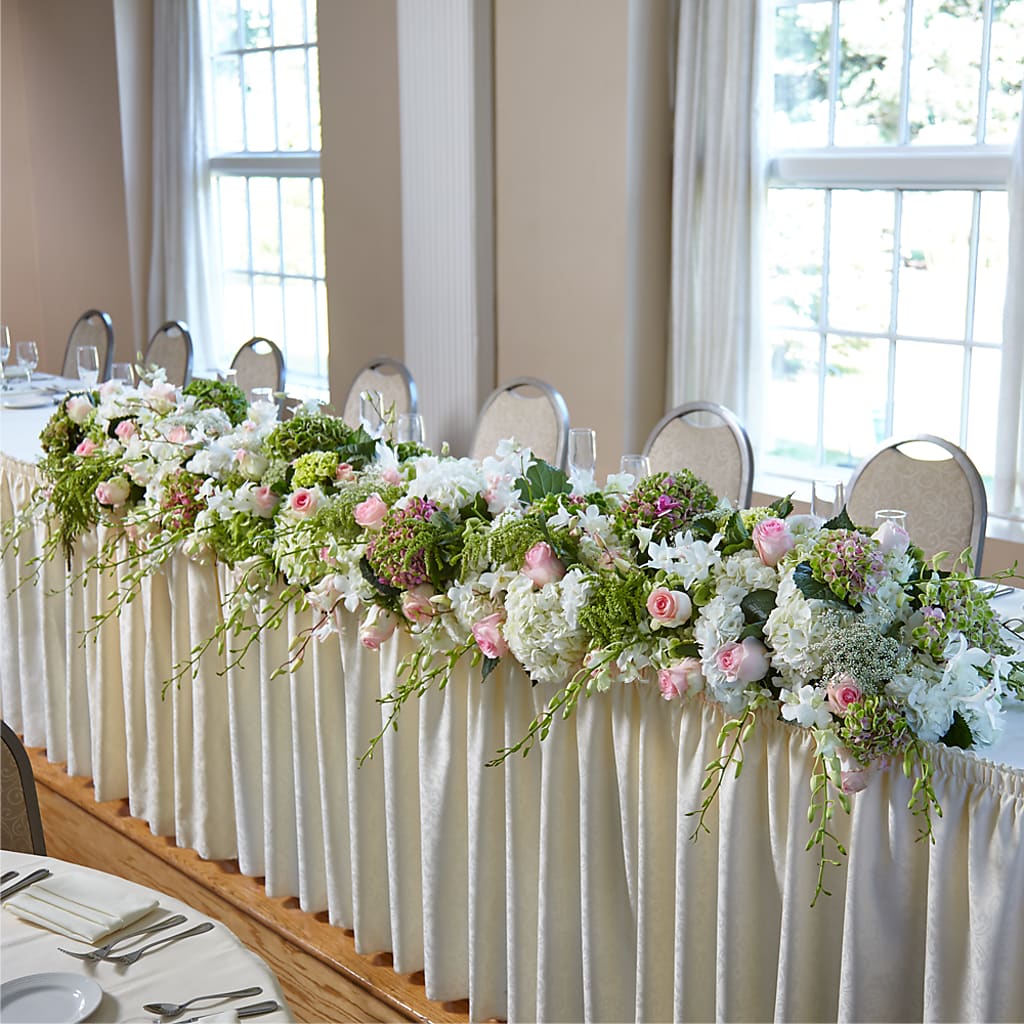 State of Joy Head Table Arrangement –  Dejavu Florist And Balloons, Durham NC