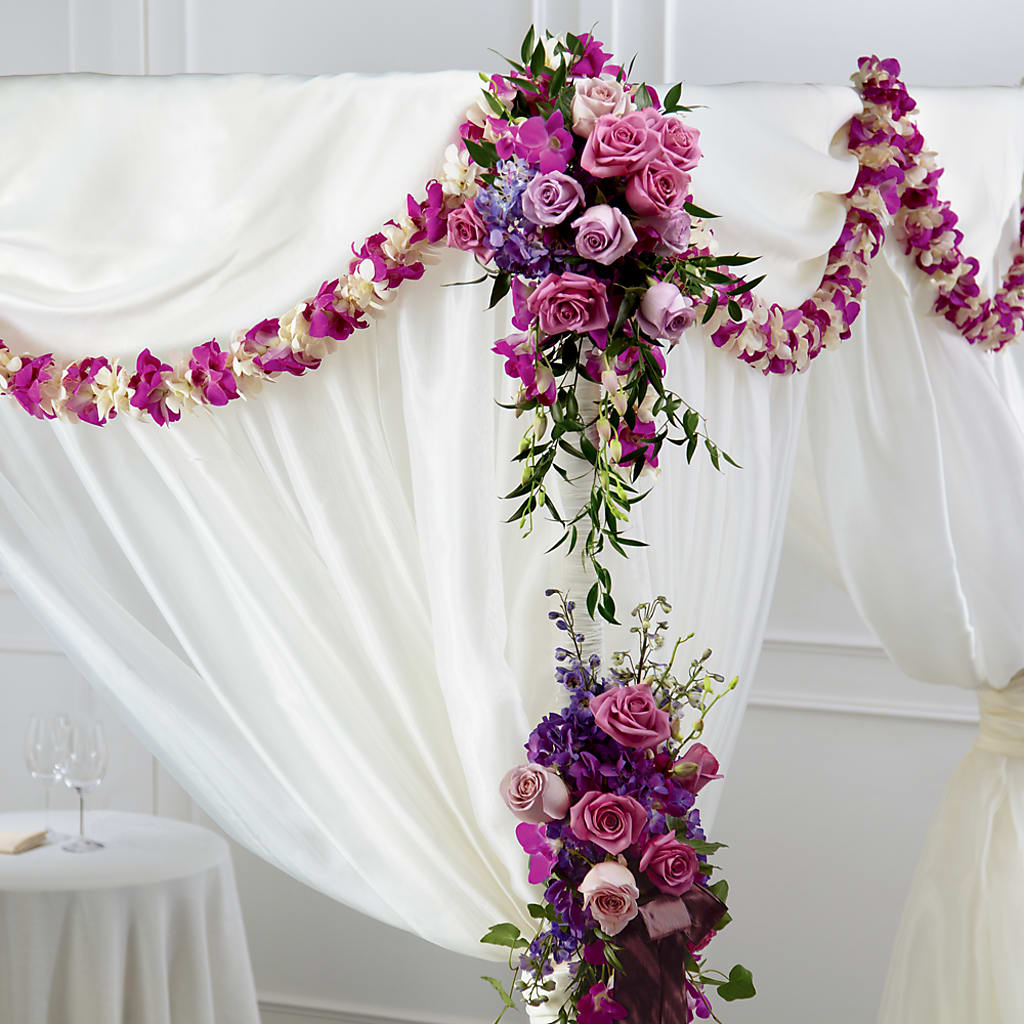 Color & Light Chuppah Decor –  Dejavu Florist And Balloons, Durham NC