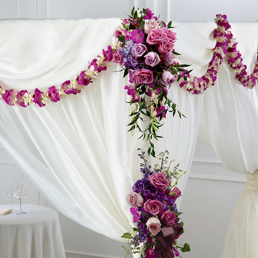 Color & Light Chuppah Decor –  Dejavu Florist And Balloons, Durham NC