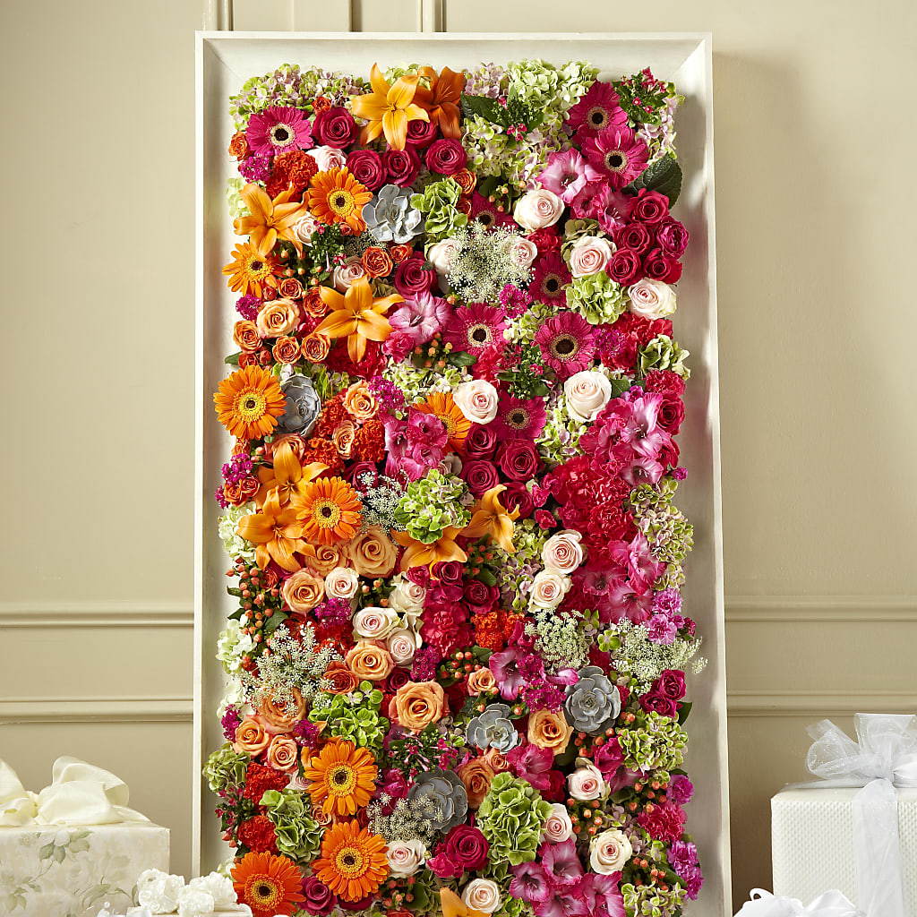 Fresh Picked Floral Wall –  Dejavu Florist And Balloons, Durham NC