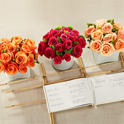 Dawn Rose Centerpiece –  Dejavu Florist And Balloons, Durham NC