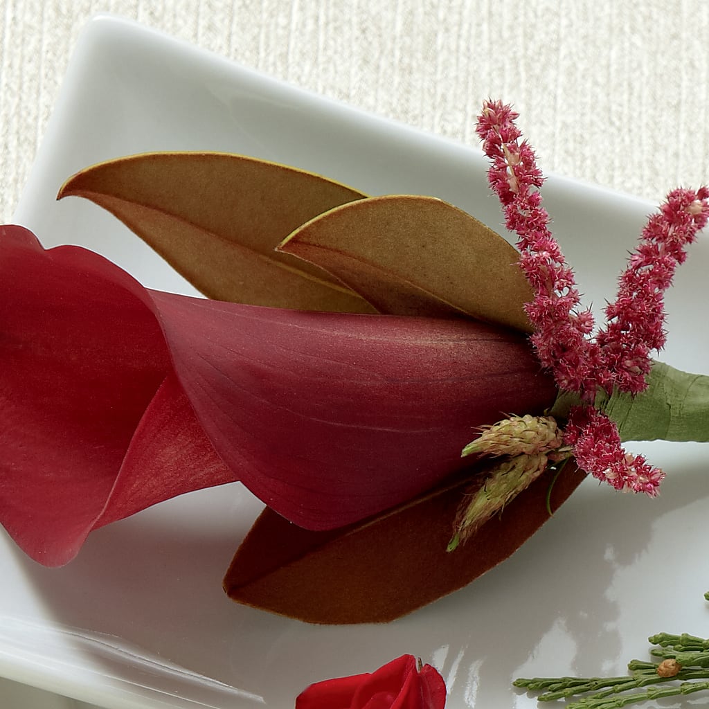 Red Calla Boutonniere –  Dejavu Florist And Balloons, Durham NC