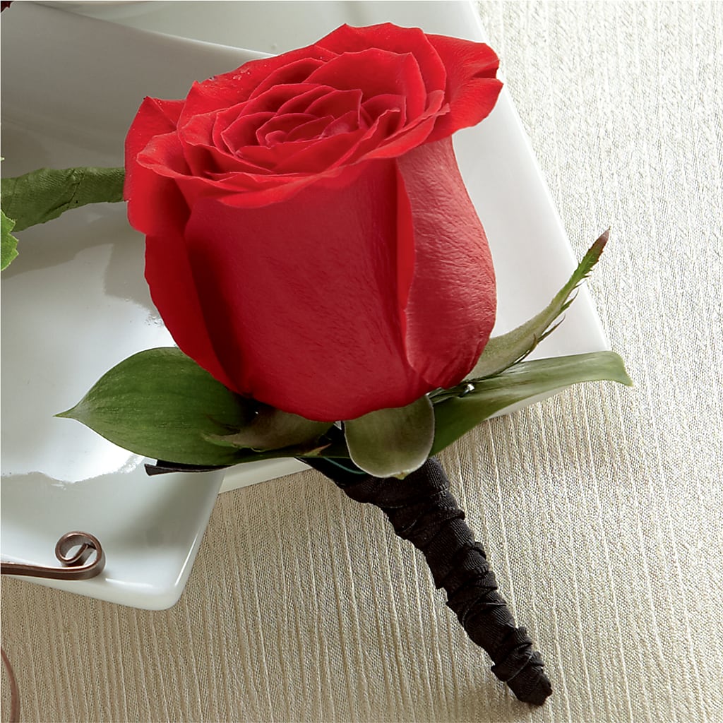 Red Rose Boutonniere –  Dejavu Florist And Balloons, Durham NC
